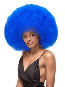 蓬松爆炸头假发，派对节日服装假发 - 彩色 - 查看 8