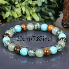 1 pieza Pulsera de cristal relajante - Joyería antiansiedad unisex, regalo ideal para un estilo de vida saludable