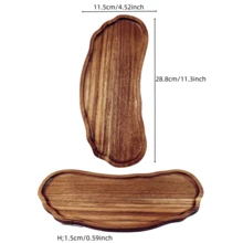 1 khay gỗ đàn hương, khay đựng đồ ăn, khay đựng bữa sáng, khay đựng trà, khay đựng bàn cà phê, khay đa năng, đĩa đựng đồ ăn nhẹ trang trí nhà cửa, thích hợp cho phòng ăn, nhà bếp, quán cà phê, cửa hàng sushi, ngoài trời, ngày lễ, lễ tạ ơn, giáng sinh, năm mới - Màu vàng - Xem 10