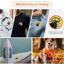 1 PC Keep On Raven Crow Enjoy Listening To Music Cartoon Iron On Patch Embroidered Patch Supplies For Jacket Bags Jeans Backpack Clothes DIY - Multicolor - View 5