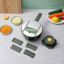 1pc Multi-Function Vegetable Cutter, Thick Design, Stainless Steel Material, Can Slice, Shred, Suitable For Potatoes, Radish, Cucumber, Carrot, Can Cut Fruits And Vegetables, Time And Effort Saving - Multicolor - View 3