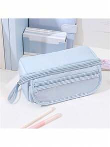 Large-Capacity Pencil Case Stationery Box - Multi-Functional, Organized, And Stylish Design - Japanese And Korean Version Inspired, Perfect For Back To School Essentials,Boho Vibes