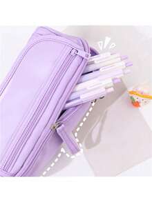 Large-Capacity Pencil Case Stationery Box - Multi-Functional, Organized, And Stylish Design - Japanese And Korean Version Inspired, Perfect For Back To School Essentials,Boho Vibes