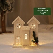 Đồ trang trí nhà gỗ phát sáng Giáng sinh, có sẵn kích thước lớn và nhỏ, đồ trang trí phát sáng lễ hội để trang trí nhà cửa, hoàn hảo để tạo ra bầu không khí ấm cúng cho ngày lễ, yêu cầu 2 pin AA (không bao gồm) - Nhiều màu - Xem 12