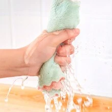 厨房洗碗布双面双色擦锅吸水洗碗布不油腻抹布加厚百搭 - 彩色 - 查看 4