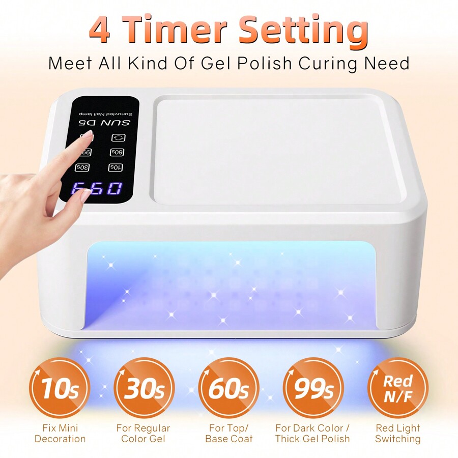 108 LEDS Nail Dryer LED Nail Lamp UV Lamp For Curing All Gel Nail