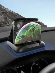 Dashboard Holder For Phone Universal Car Phone Holder Mount Anti Slip GPS Navigation Support Auto Smartphone Stand Car Goods - Black - View 4