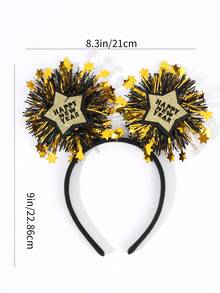 1 dây buộc tóc mừng năm mới cho bé gái, băng đô phụ kiện ngôi sao bằng polyester cho trẻ em, phụ kiện tóc thời trang cho trẻ mới biết đi làm quà tặng tiệc sinh nhật - băng đô - Xem 8