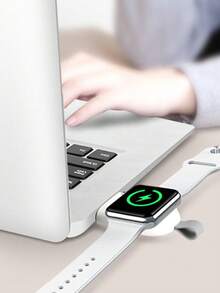 1 件兼容 Apple Watch 充电器便携式磁性 Apple Watch 无线充电器 - 白色 - 查看 2