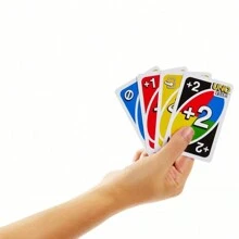 Mattel UNO FLIP, joc de cărți de familie, cu 112 cărți, este un cadou grozav pentru copiii de 7 ani în sus