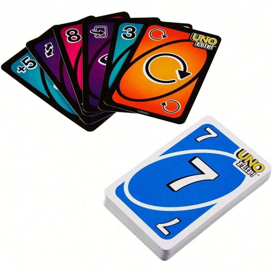 Mattel Games UNO Flip Transformers Card Game For Kids, Adults & Family