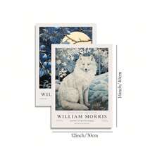 6 bức tranh vải William Morris treo tường, tranh triển lãm đơn giản của William Morris, tranh treo tường cổ điển, áp phích hoa thực vật, trang trí nhà nông trại cổ điển nghệ thuật hiện đại, không có khung - Nhiều màu - Xem 13