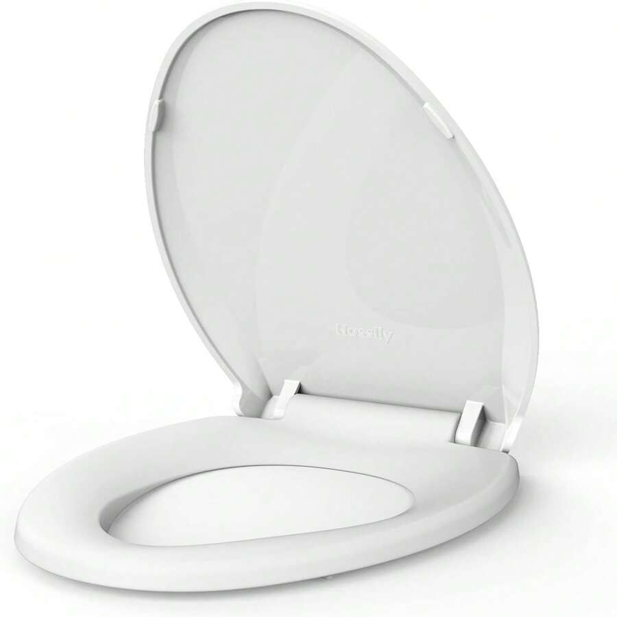 Sturdy Round Toilet Seat With Soft Close Mechanism, Easy Installation