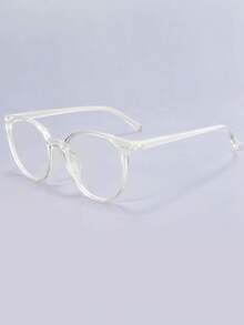 1 Cặp Kính Trong Suốt Trang Trí Thời Trang Cho Nữ, Thích Hợp Cho Văn Phòng, Đọc Sách, Học Tập Phụ Kiện Kính Trong Suốt - Trong sáng - Xem 1