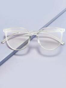 1 Cặp Kính Trong Suốt Trang Trí Thời Trang Cho Nữ, Thích Hợp Cho Văn Phòng, Đọc Sách, Học Tập Phụ Kiện Kính Trong Suốt - Trong sáng - Xem 3