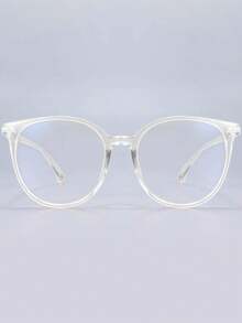 1 Cặp Kính Trong Suốt Trang Trí Thời Trang Cho Nữ, Thích Hợp Cho Văn Phòng, Đọc Sách, Học Tập Phụ Kiện Kính Trong Suốt - Trong sáng - Xem 2
