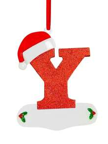 1 Pc Đồ trang trí xe hơi 26 chữ cái tiếng Anh Giáng sinh, Mặt dây chuyền tên viết tay DIY Đồ trang trí cây thông Noel, Móc chìa khóa Đồ trang trí ba lô, Đồ trang trí không khí cửa sổ tiệc ngày lễ, Vật dụng trang trí cuộc sống gia đình Giáng sinh - Nhiều màu - Xem 11