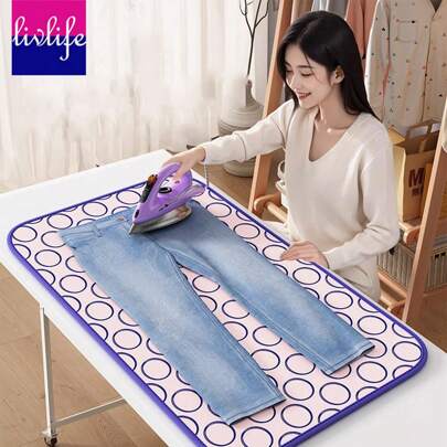 High Temperature Resistant Foldable Steam Ironing Pad, Suitable For Home And Dorm Use, Heat Insulation Mat,Kitchen Decor,Household Items