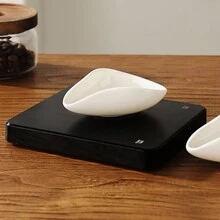 1 件陶瓷小盘子，复古个性化咖啡豆量盘，咖啡粉盘，生豆称重盘，烘焙豆冷却盘 - 彩色 - 查看 4