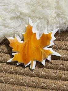1 chiếc trâm cài hình lá phong bằng acrylic thủ công, trâm cài lá cây sáng tạo cho túi xách và quần áo, dành cho cả nam và nữ, phù hợp cho mọi mùa - Nhiều màu - Xem 6