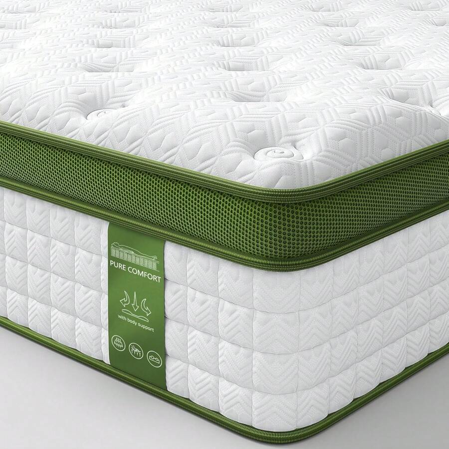 BedStory Full Mattress, 12 Inch Hybrid Mattress Full Size In A Box With