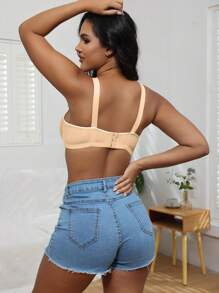 2pcs Women Floral Print Adjustable Wireless Lift And Gather Bras - Multicolor - View 4