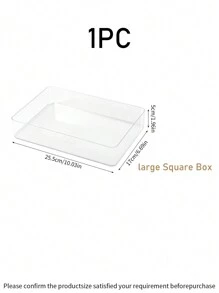 1件/3件/4件/5件/7件/11件装多尺寸化妆品收纳盒，护肤品整理托盘，多功能桌面收纳盒，适用于卧室、宿舍，可作珠宝盒、收纳袋、化妆刷架、化妆刷收纳盒、香水收纳盒、化妆包，女士礼物，圣诞礼物，女士礼物创意，房间装饰 - 無色 - 查看 8