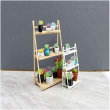 1 cái Giá để hoa mini, Đồ nội thất trang trí nhà nhỏ Giá để giày mini, Mô hình cảnh xây dựng Trang trí cho giá để hoa ban công, Đồ trang trí trong nhà, Đồ nội thất trang trí nhà, Đồ nội thất chơi giả vờ - Nhiều màu - Xem 6
