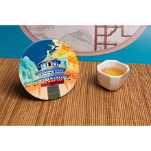 MEOWAL Ceramic Material Chinese Landmark Cultural Cup Mats & Ornaments, Which Is 10.8 Cm In Diameter And Weighs 200 G - Temple Of Heaven, Beijing - View 1