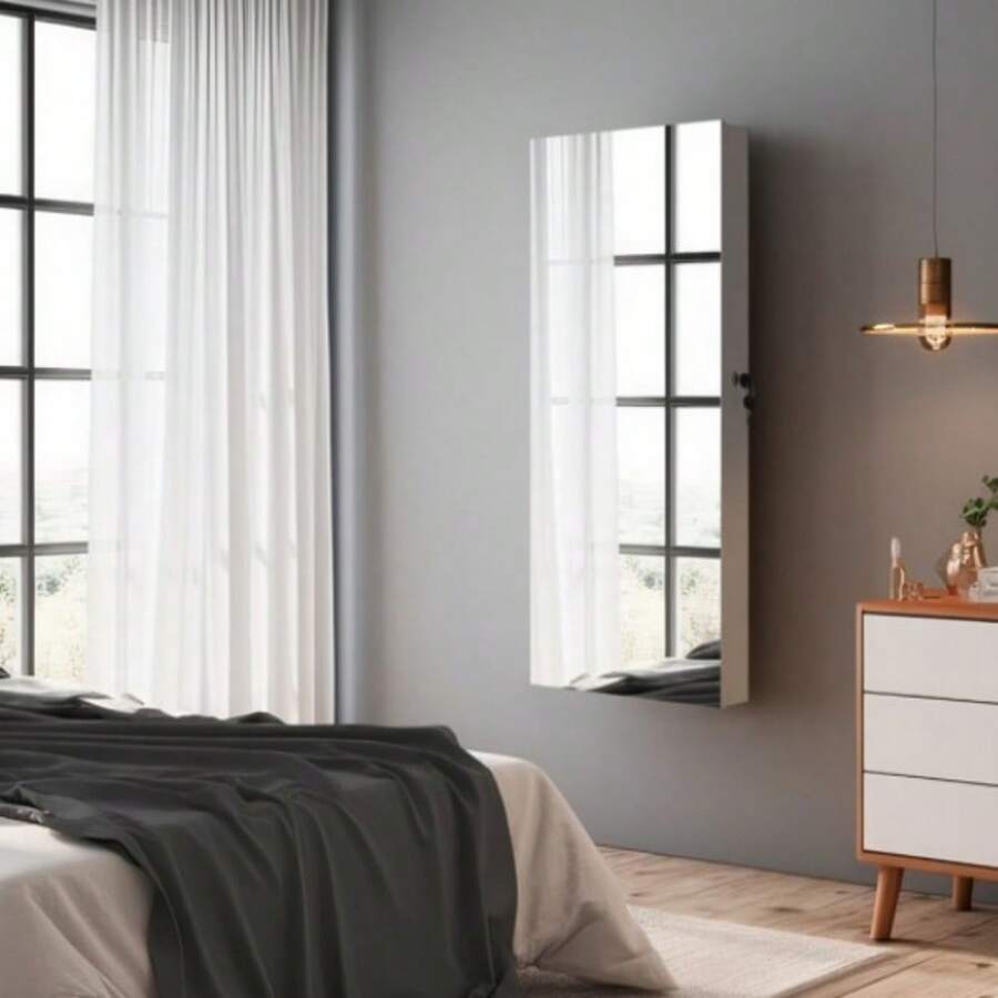 The Whole Surface PVC Film Wall Hanging Door With Lock Jewelry