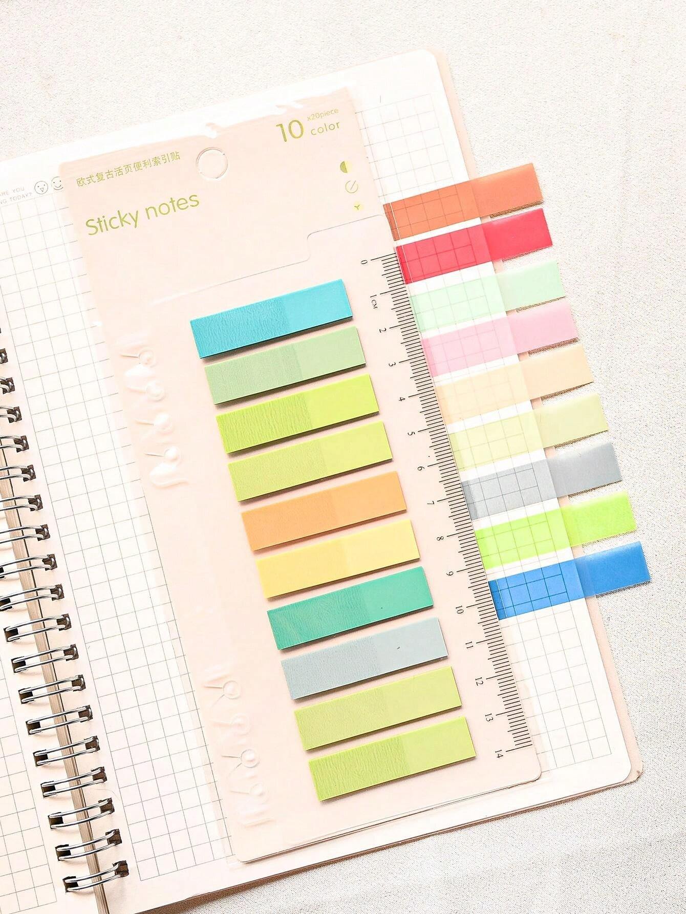 200 Sheets Of 1 Type Index Sticker Plastic Material Indicator Stickers