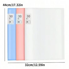 1 pieza Álbum de almacenamiento de pintura de diamantes, libro de almacenamiento de dibujos con bolsillos transparentes duraderos y 40 páginas, carpeta de archivos para estudiante, papelería, certificados y herramienta de exhibición de documentos - Multicolor - Ver 2