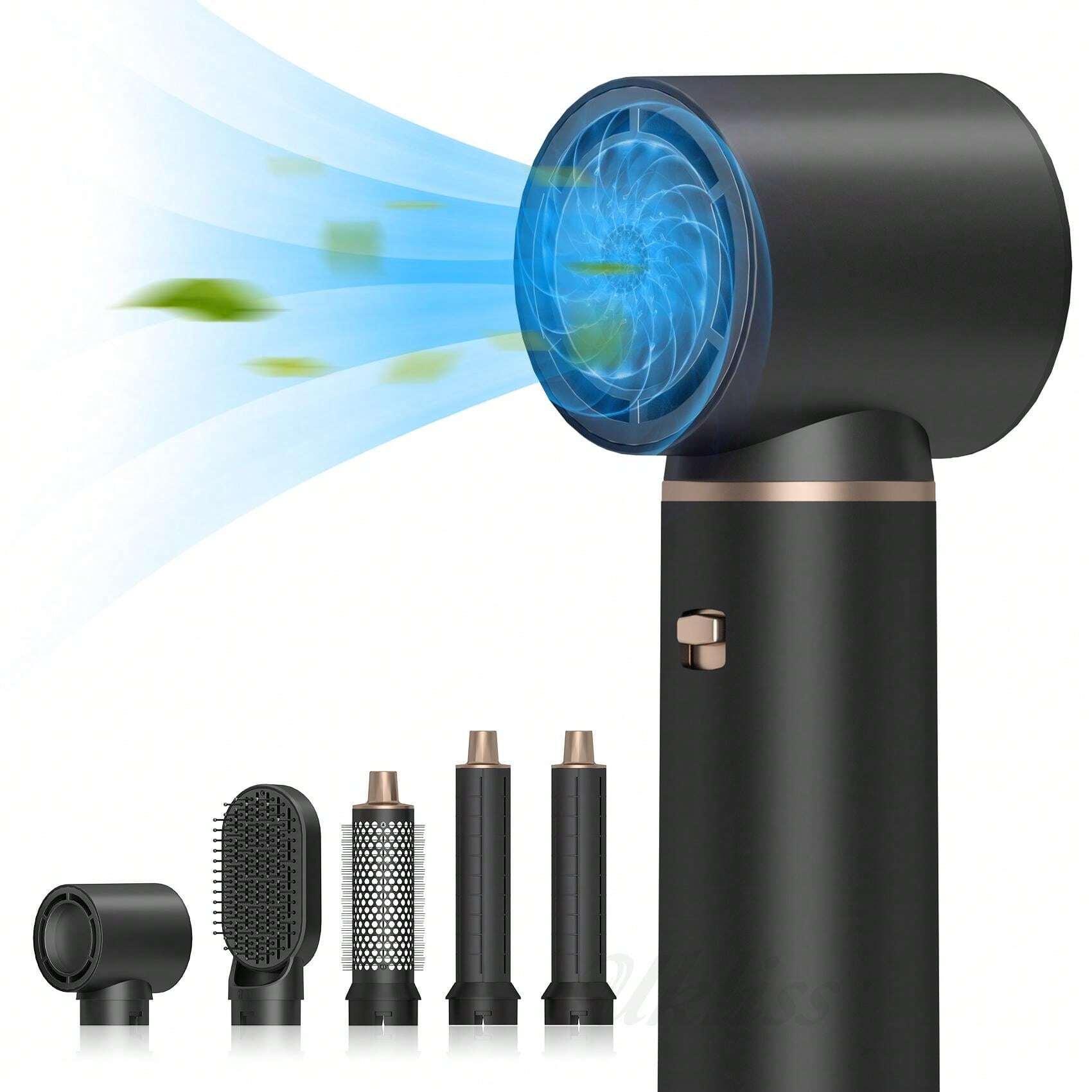 Multifunctional Curling And Straightening Hair Brush, Dry And Wet Use