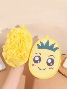 Esponja de baño suave y linda para niños, accesorios de baño para uso doméstico, bola de baño amigable con la piel