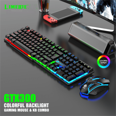 USB Floating Mechanical Keyboard And Mouse Set, Wired Keyboard With Tactile Feel For Gaming And Office Use