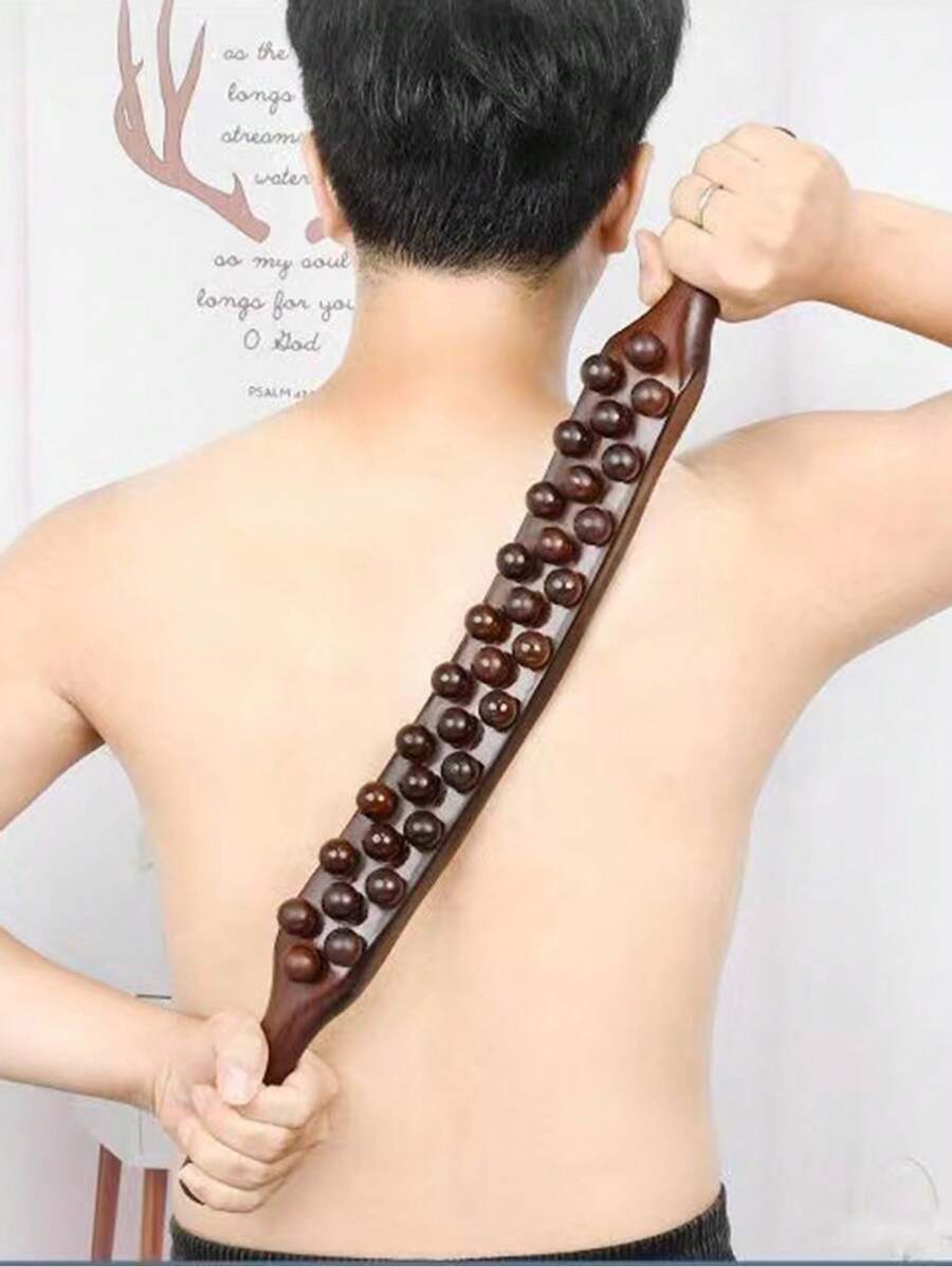 1pc Dual-Sided Massage Stick, Can Be Used For Feet, Neck, Back And Full Body Massage