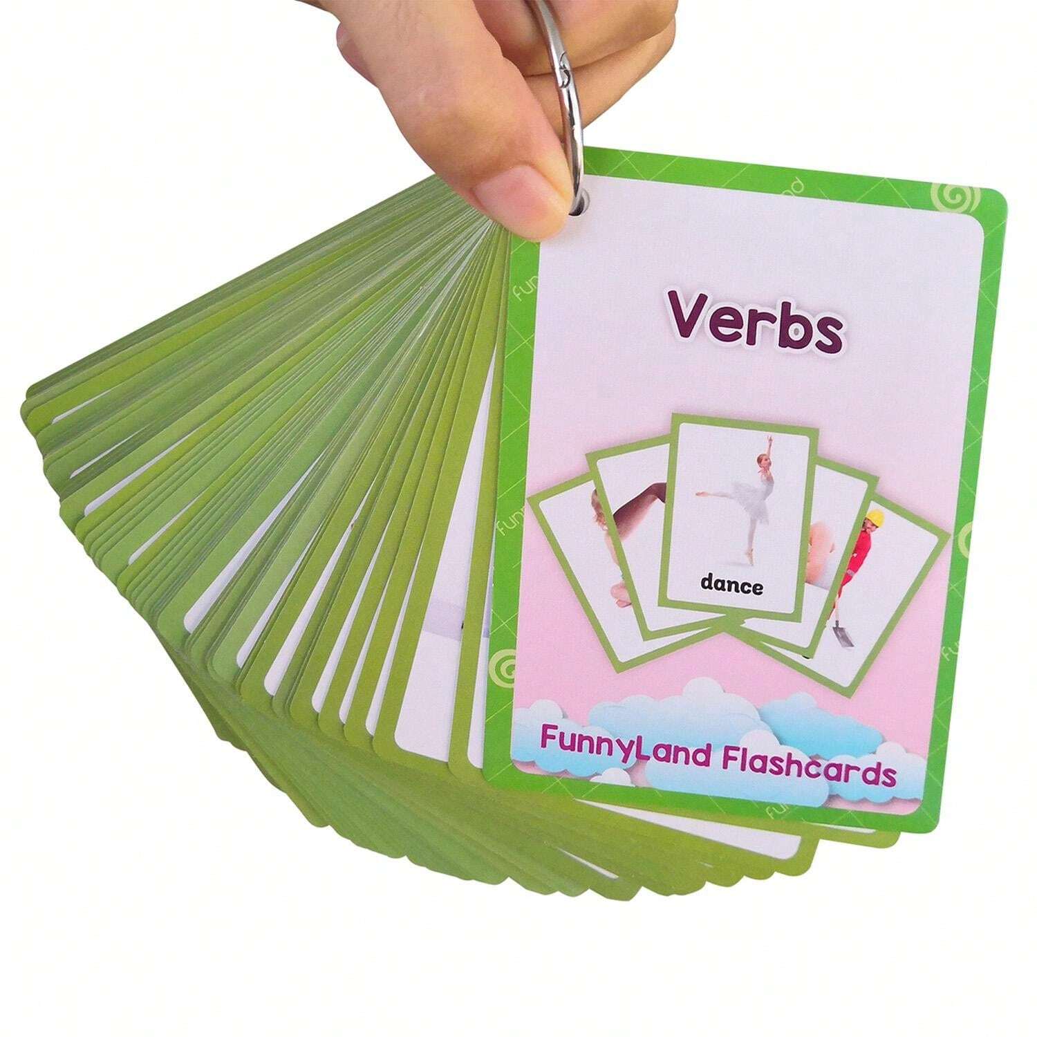 65 Cards Of Action Verbs English Learning Cards With Picture Teaching