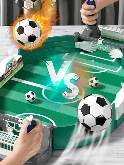 1pc Mini Desktop Soccer Game Toy, Interactive Tabletop Football, Suitable For Indoor Games, Improving Children's Hand-Eye Coordination, Educational Toy, Suitable For Adults And Children, Perfect Gift For Children's Learning Supplies, Christmas Games, Train Models, Christmas Stocking Stuffers