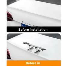 Carbon Fiber Rear Spoiler Upgrade For Your Car's Exterior, Car Motorcycle Tail Wing Modification, Mini Tail Wing Creative Decoration - one-size - View 7