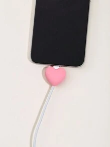 Heart-Shaped Protective Case For Data Cable, Compatible With Apple 20W Fast Charging Cable - Multicolor - View 10