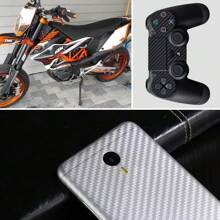 25 cm x 200 cm 3D-Carbonfolienbeschichtung Autoaufkleber, wasserdicht, Dekorative Schutzfolie für Motorrad, Auto Zubehör