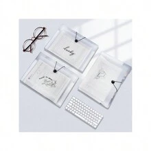 Accordion File Folder For A4 Size. With Multi-Layer Inserts. Used For Test Paper Storage And Organization. File Bag. Data Booklet. Test Paper Clip. Suitable For Students And Workaholics. - Transparent Accordion Folder - View 7