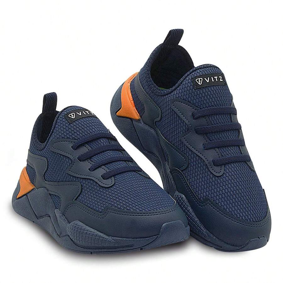 Pé com Pé Boys' Hornet Navy Blue Sneakers | Vitz - 藏蓝色 - 查看 1