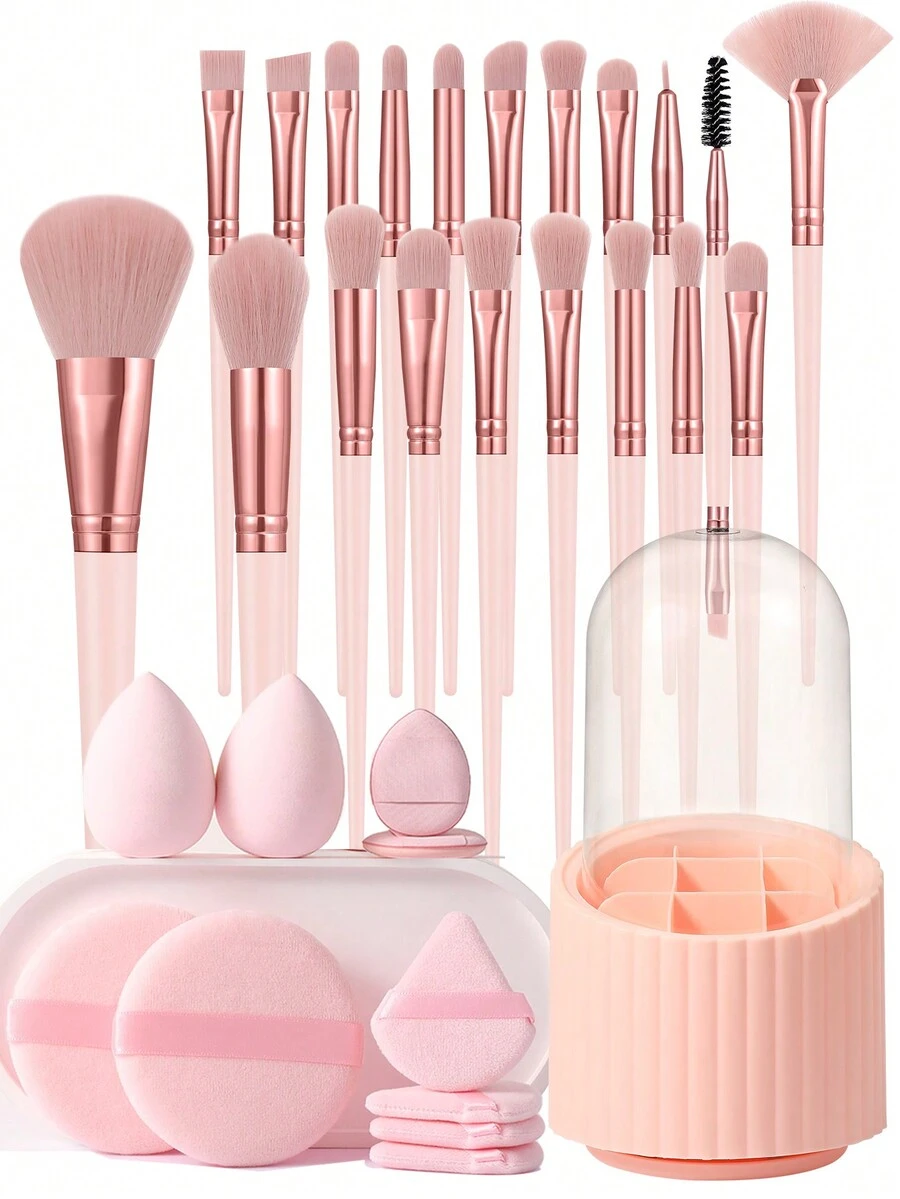 31/30/1pcs Multi-Functional Makeup Tool Set, Suitable For Makeup Beginners And Enthusiasts - Baby Pink - View 1