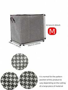 大容量千鸟格布衣服收纳袋，防尘防潮衣柜整理袋，搬家打包袋 - 彩色 - 查看 13