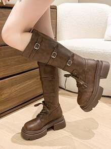 Fashionable, Sexy, Fashionable, Versatile Mid-Calf Boots For Women, Comfortable, Affordable, High-Heel, Anti-Slip, Outdoor, Rural, Resort, Snow Boots, Mid-Calf, Wedge, Platform, Riding, Western, Combat Boots, Waterproof, Running Shoes, Hiking Shoes