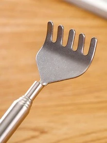 1pc Dụng cụ cào lưng có thể thu vào, mở rộng đến 19,69 inch, dụng cụ trỏ có thể thu vào di động, dụng cụ trỏ cào lưng bằng thép không gỉ bền - Bạc - Xem 8