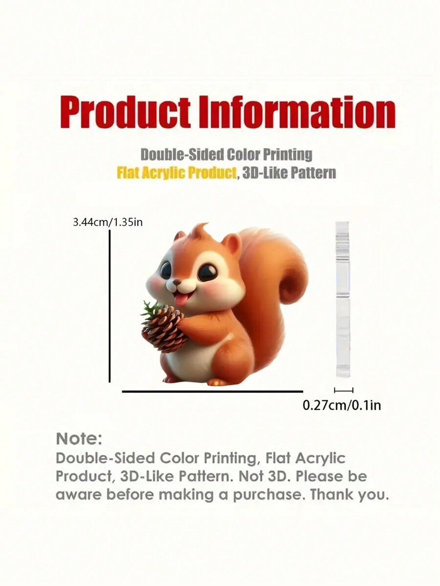 1 Pair Whimsical Cute Woodland Squirrel & Pine Cone Dangle Earrings