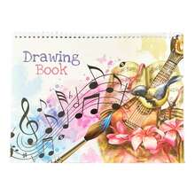 1 件螺旋素描绘图笔记本，4 种封面设计可供选择，有助于培养孩子的动手能力和学习能力，圣诞节、感恩节、新年礼物 - 彩色 - 查看 12