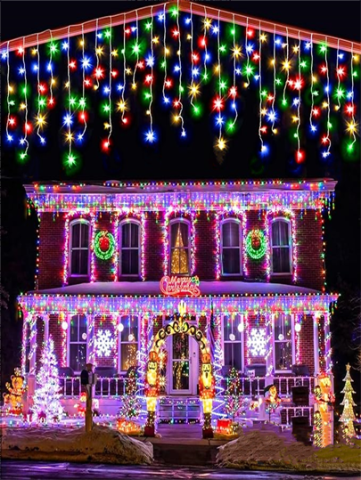 USB Chargeable Hanging Colorful Lights, Suitable For Decorating Outside Of House During Holiday Season, Winter,Room Decor Christmas Decor Christmas Light Bedroom Decor Home Decor Party Decor Holiday Festival Christmas Gift Thanksgiving Christmas Tree Decor Ornaments